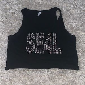 Senior elite cropped tank